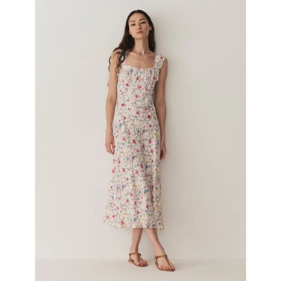 Doen Dresses & Skirts - Doen ASCELLA DRESS
IN BLANC FLOWERING MEADOW Small